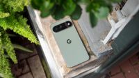The back of the olive green Google Pixel 11 Pro XL