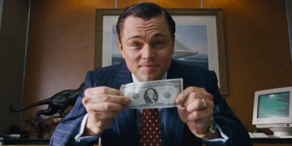 Leonardo DiCaprio in The Wolf of Wall Street