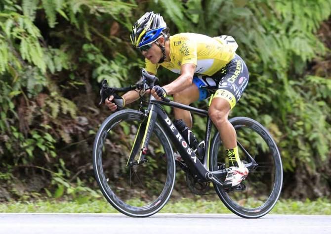 Julian Moreno Arredondo (Nippo - De Rosa) spends his first day in the race lead at the Tour de Langkawi