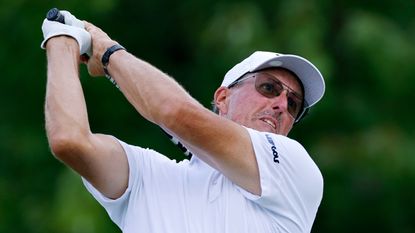 Phil Mickelson takes a shot at the LIV Golf Greenbrier tournament