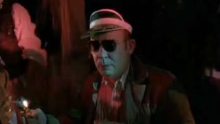 Hunter S. Thompson at a party in Fear and Loathing in Las Vegas