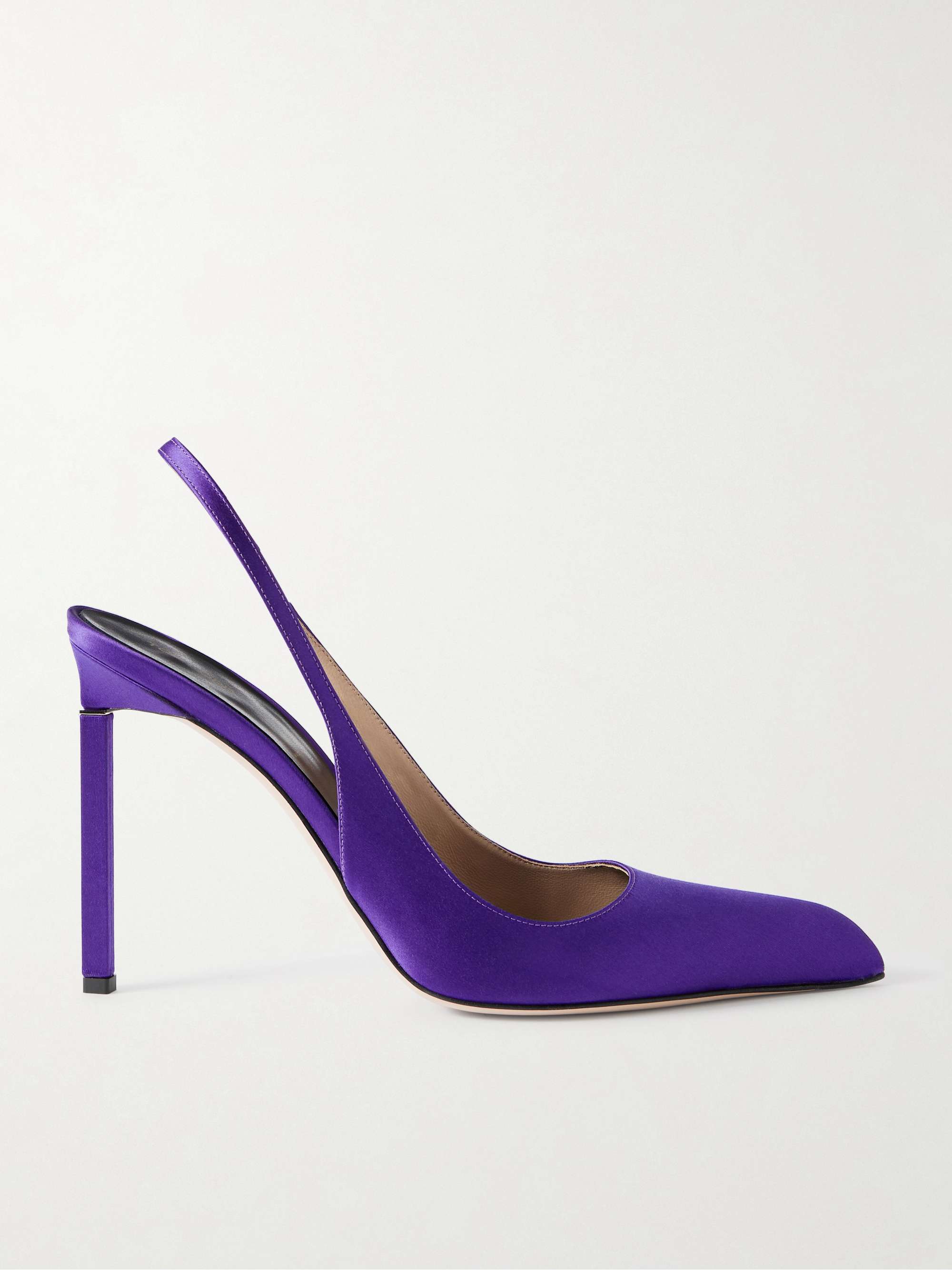 Satin Slingback Pumps