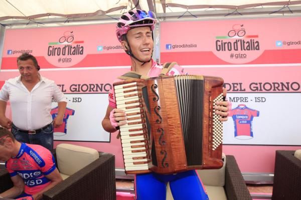Adriano Malori (Lampre - ISD) at the start of stage 7 of the Giro d'Italia