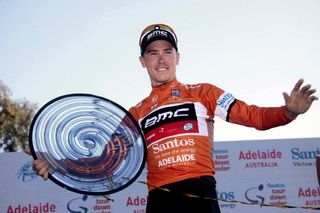 Rohan Dennis (BMC) celebrates overall victory at the 2015 Tour Down Under