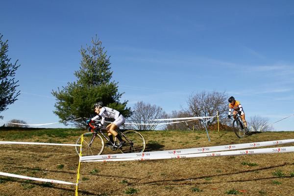 Kemmerer (C3 - Athletes Serving Athletes) tries to shake series leader Laura Van Gilder (C3-Athletes Serving Athletes).