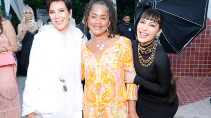 Kris Jenner, Doria Ragland, and Kim Kardashian attend the TIAH 5th Anniversary Soiree at Private Residence on August 26, 2023 in Los Angeles, California.