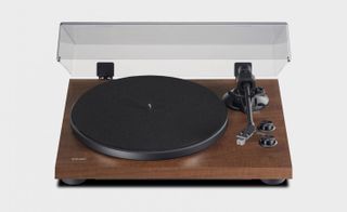 seven new turntables wooden brown