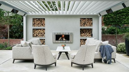 Garden fireplace trend