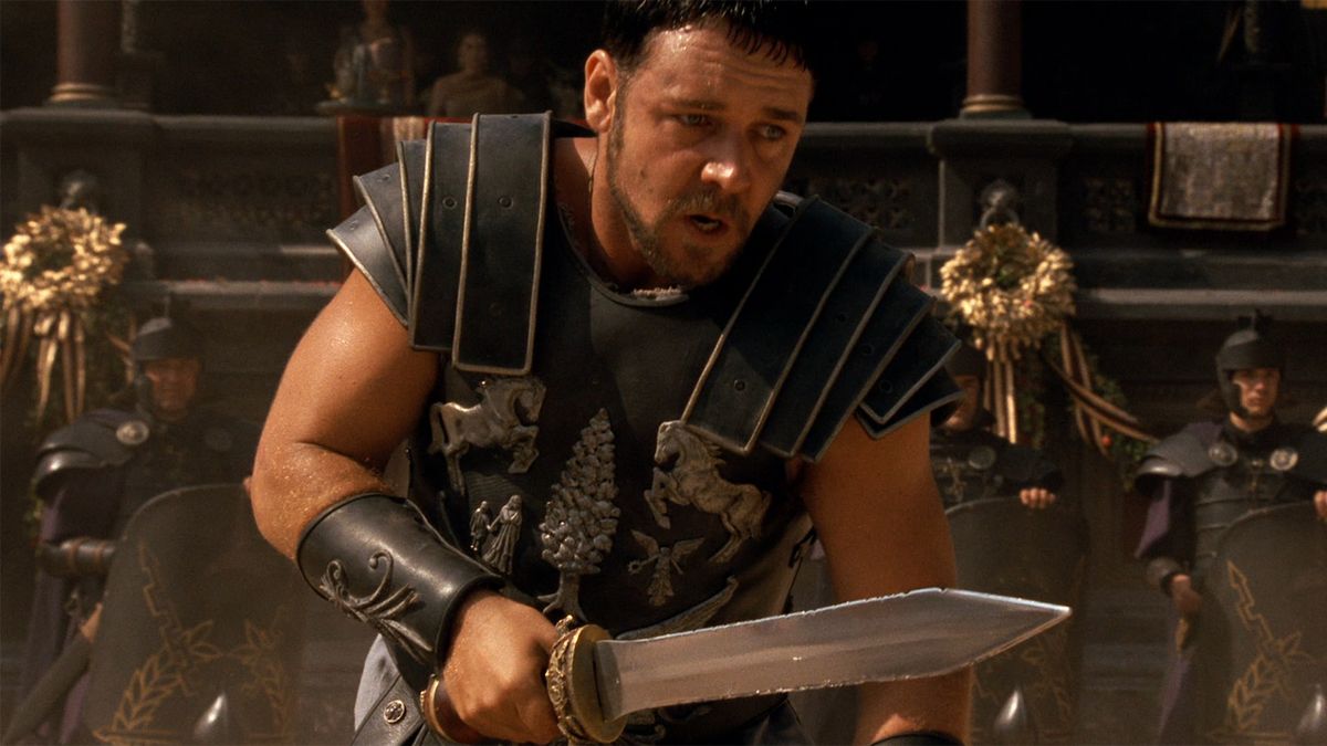 Russell Crowe as Maximus in Gladiator