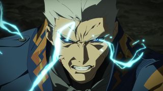 An angry Vergil in Devil May Cry season 2