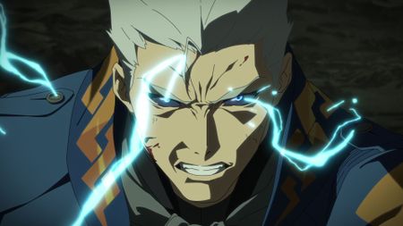 An angry Vergil in Devil May Cry season 2