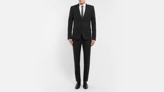 Saint Laurent Black Slim-fit Wool-gabardine Suit