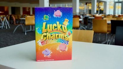 The marshmallow only Lucky Charms box.