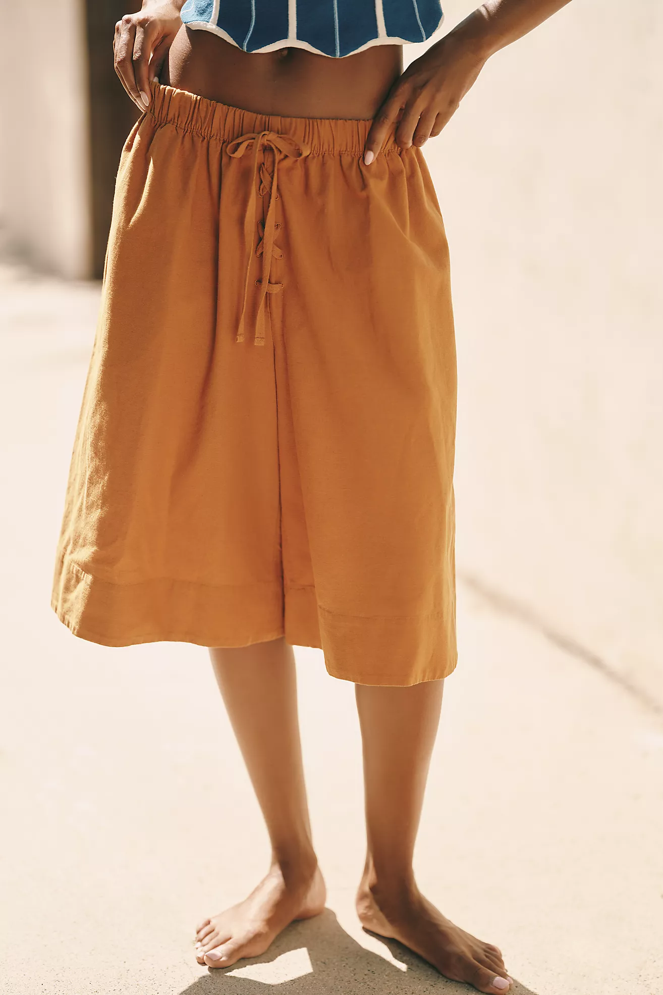 Celandine Oversized Bermuda Trousers