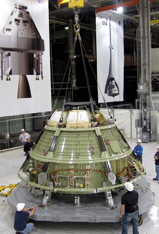 NASA's first Orion space capsule for manned mission ships out for ground tests. 