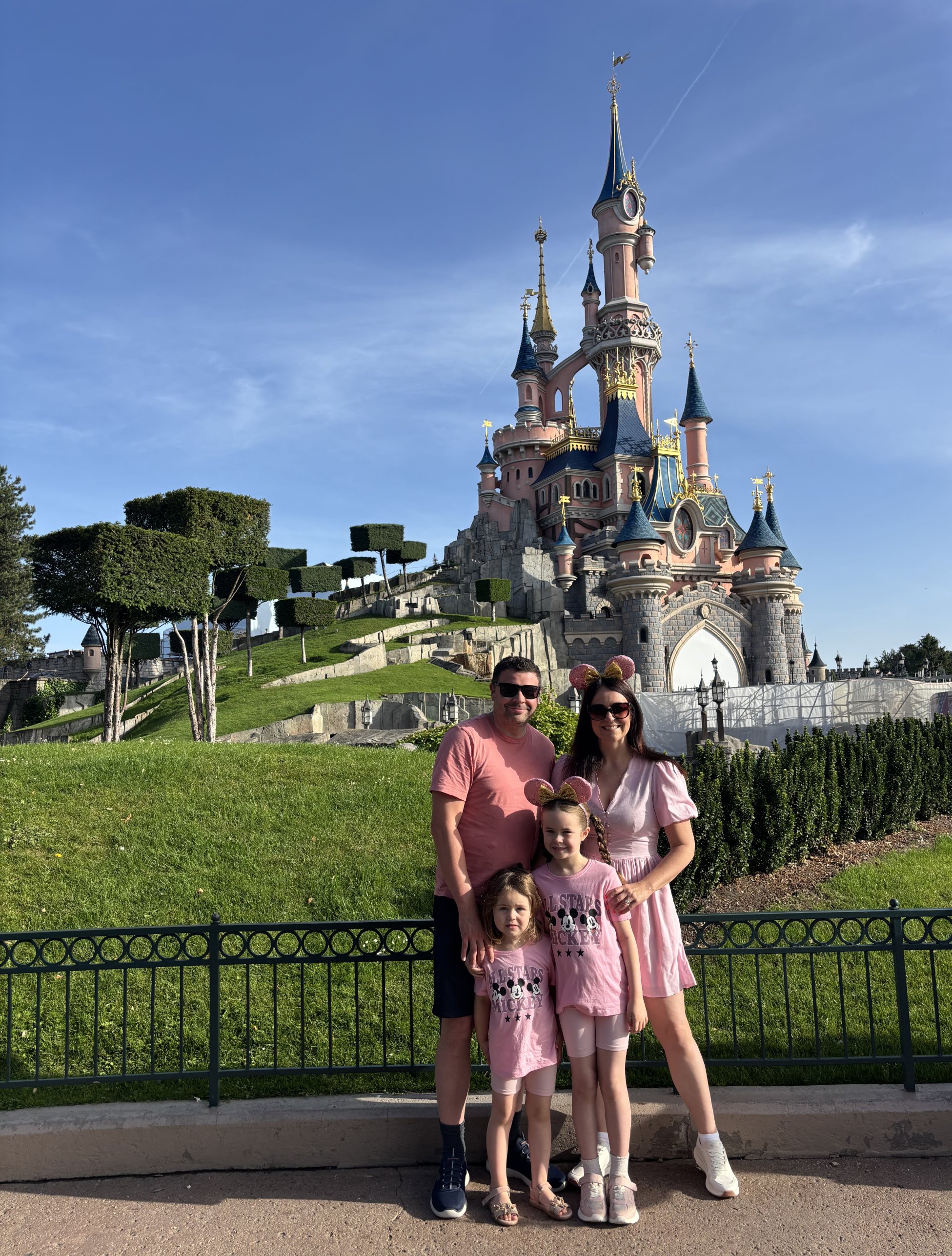 Laura Crombie and her family at Disneyland Paris