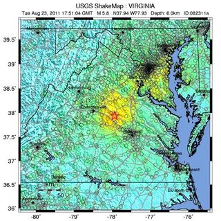 The ground-shaking from the magnitude-5.8 earthquake near Mineral, Virginia, on Aug. 23, 2011, was felt by more people than any other earthquake in U.S. history, according to the U.S. Geological Survey.