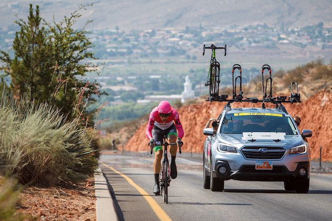 William Clarke of Australia and Team EF Education First-Drapac P/B Cannondale on August 6, 2018 in St. George, Utah.