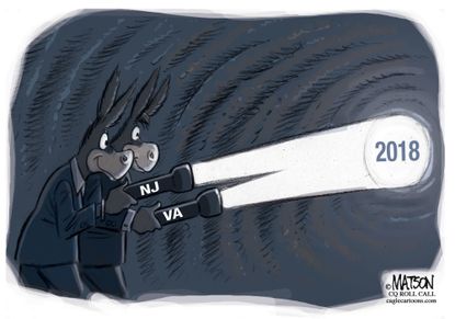 Political cartoon U.S. Democrats 2017 election 2018