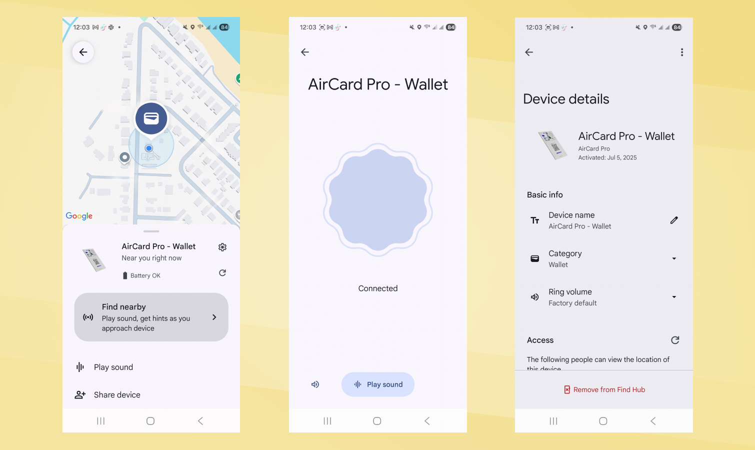 Rolling Square AirCard Pro screenshots.