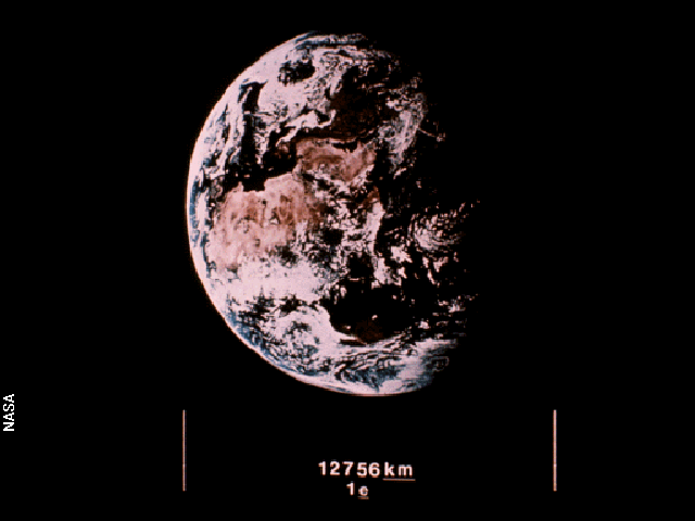 The measure of Earth, as shown on the Golden Record.