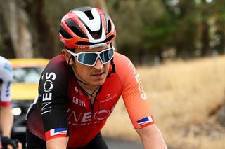 URAIDLA AUSTRALIA JANUARY 23 Geraint Thomas of The United Kingdom and Team INEOS Grenadiers competes during the 25th Santos Tour Down Under 2025 Stage 3 a 1475km stage from Norwood to Uraidla 491m UCIWT on January 22 2025 in Uraidla Australia Photo by Dario BelingheriGetty Images