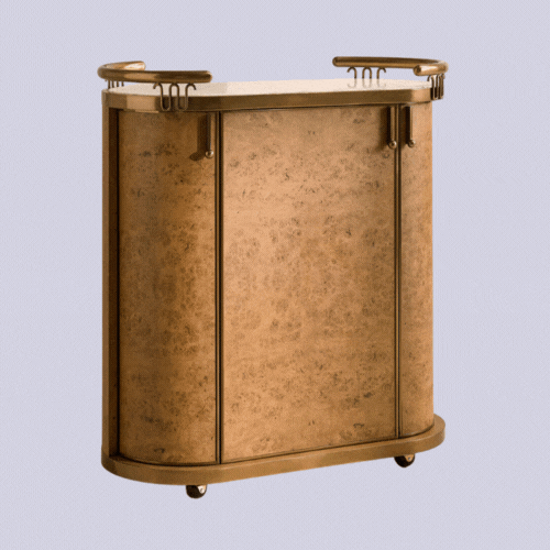 Soho Home, Athos Bar Cart, Calcutta Aura Marble