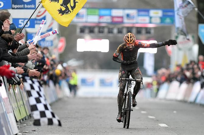 Wout Van Aert (Vastgoedservice - Golden Palace) wins at Azencross
