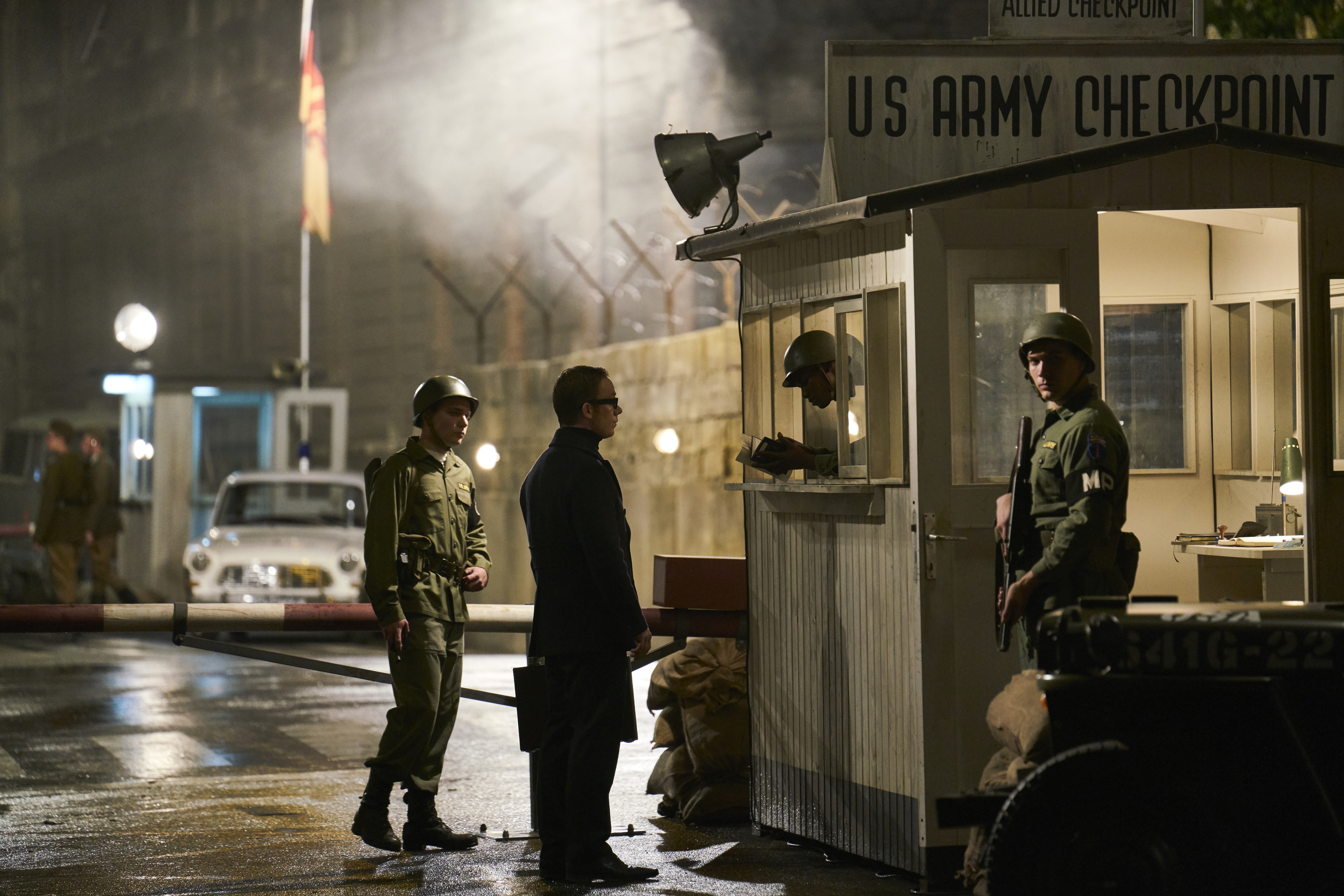 Checking in at 'Checkpoint Charlie'.