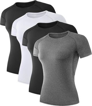 TELALEO, 4 Pack Compression Shirt 