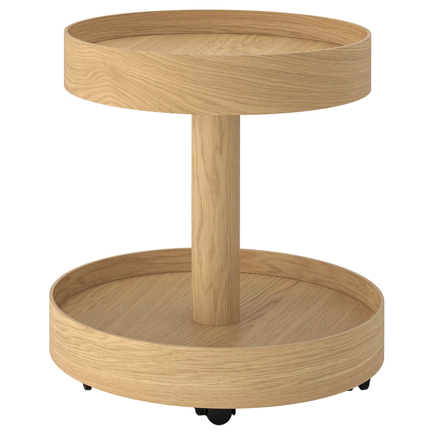 Stockholm 2025 Side Table on Castors - Oak Veneer