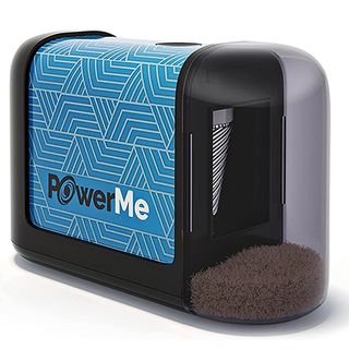 Product shot of Powerme Electric Pencil Sharpener, one of the best electric pencil sharpeners