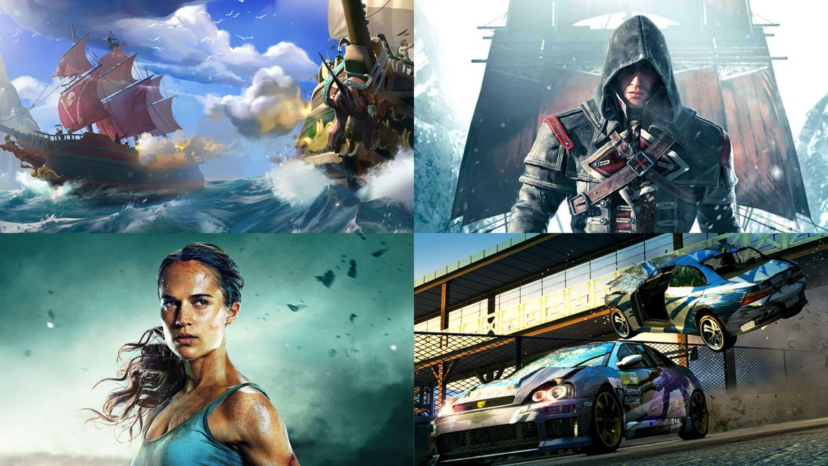 Tomb Raider, Sea of Thieves, Assassin&#039;s Creed Rogue and Burnout Paradise Remastered