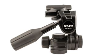 SLIK SH-747FC pan and tilt tripod head side view on white background