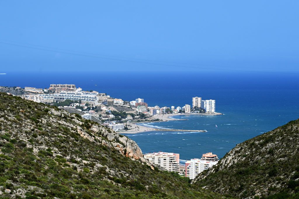 ALTO DE LA MONTAA DE CULLERA SPAIN AUGUST 19 A general view of Cullera Village during the 76th Tour of Spain 2021 Stage 6 a 1583km stage from Requena to Alto de la Montaa de Cullera 184m lavuelta LaVuelta21 on August 19 2021 in Alto de la Montaa de Cullera Spain Photo by Stuart FranklinGetty Images