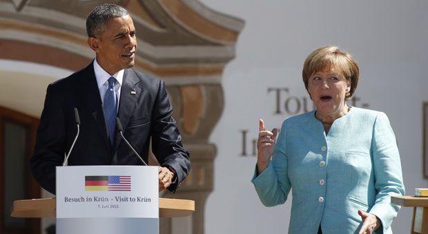 Obama and Merkel