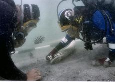 blackbeard pirate ship queen anne's revenge divers