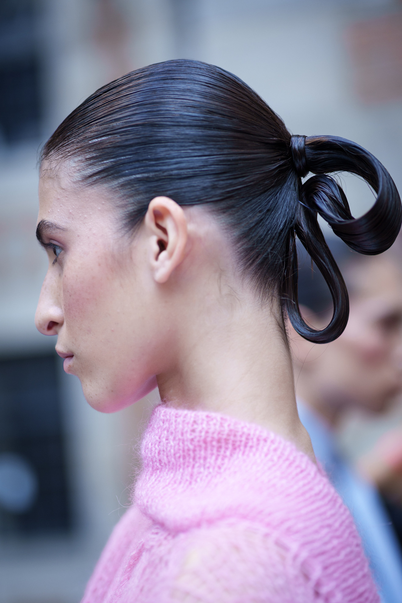 Prabal Gurung futuristic ponytail at the Spring Summer 2026 show