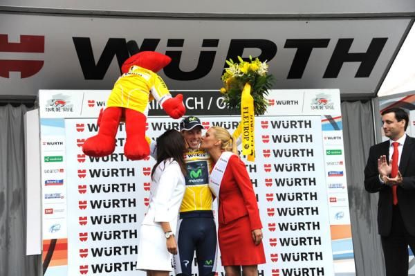 Rui Costa (Movistar) remains in the race lead at the Tour de Suisse