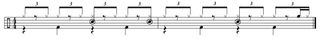 Example 5b: Bass drum placement