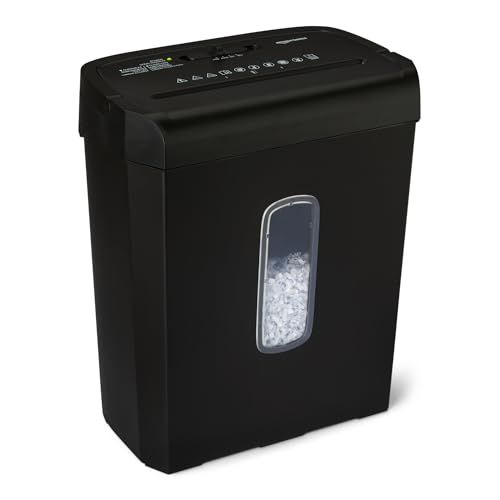 6-Sheet High Security Cross-Cut Paper and Credit Card Shredder