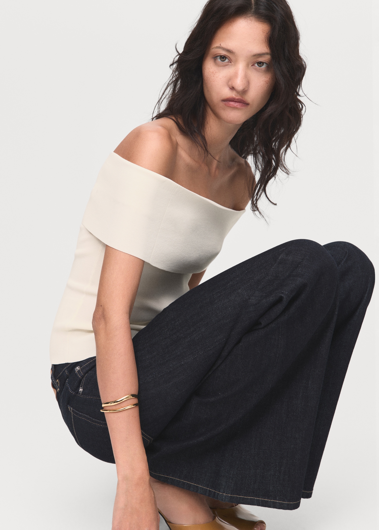 Strapless Knitted Top - Women | Mango United Kingdom