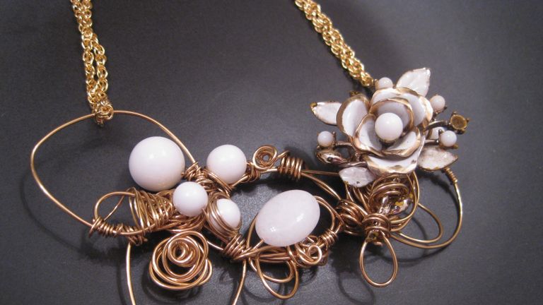 Fashion accessory, Jewellery, Natural material, Metal, Still life photography, Craft, Body jewelry, Pearl, Earrings, Silver,