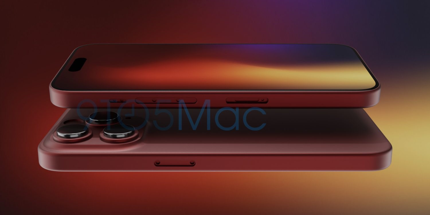 9to5Mac rendering of the red iPhone 15 Pro