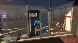 GTA 5 mods - a man is entering a store