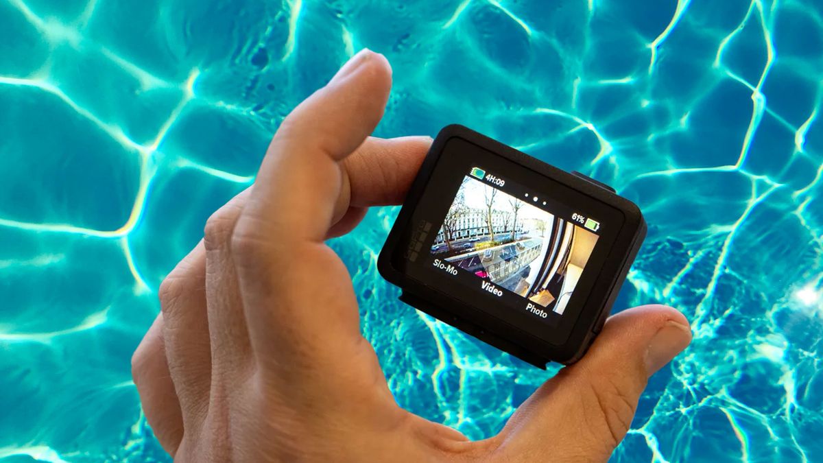 A GoPro underwater 