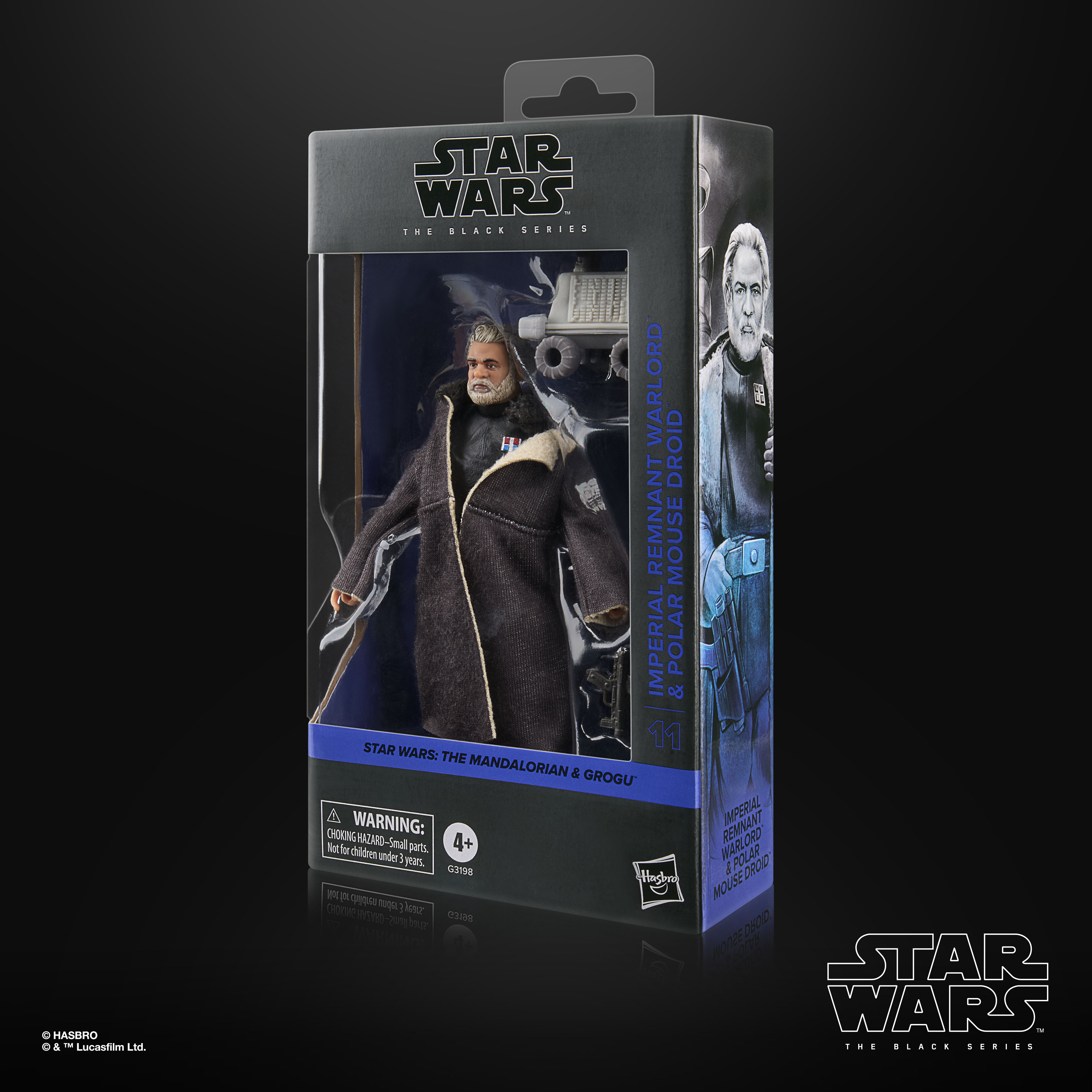 Star Wars action figure and accessory against a plain background