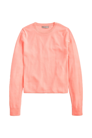 J.Crew Carolyn Fitted Crewneck Sweater in Merino Wool 