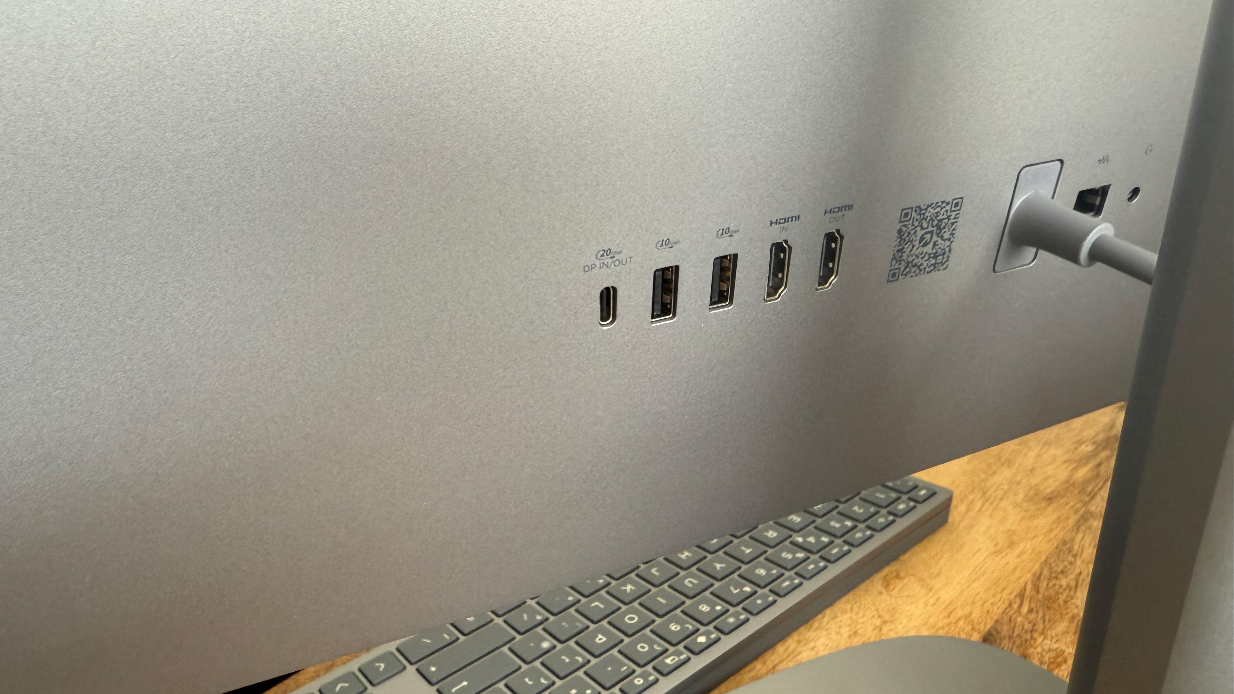 The ports on the back of the HP OmniStudio X