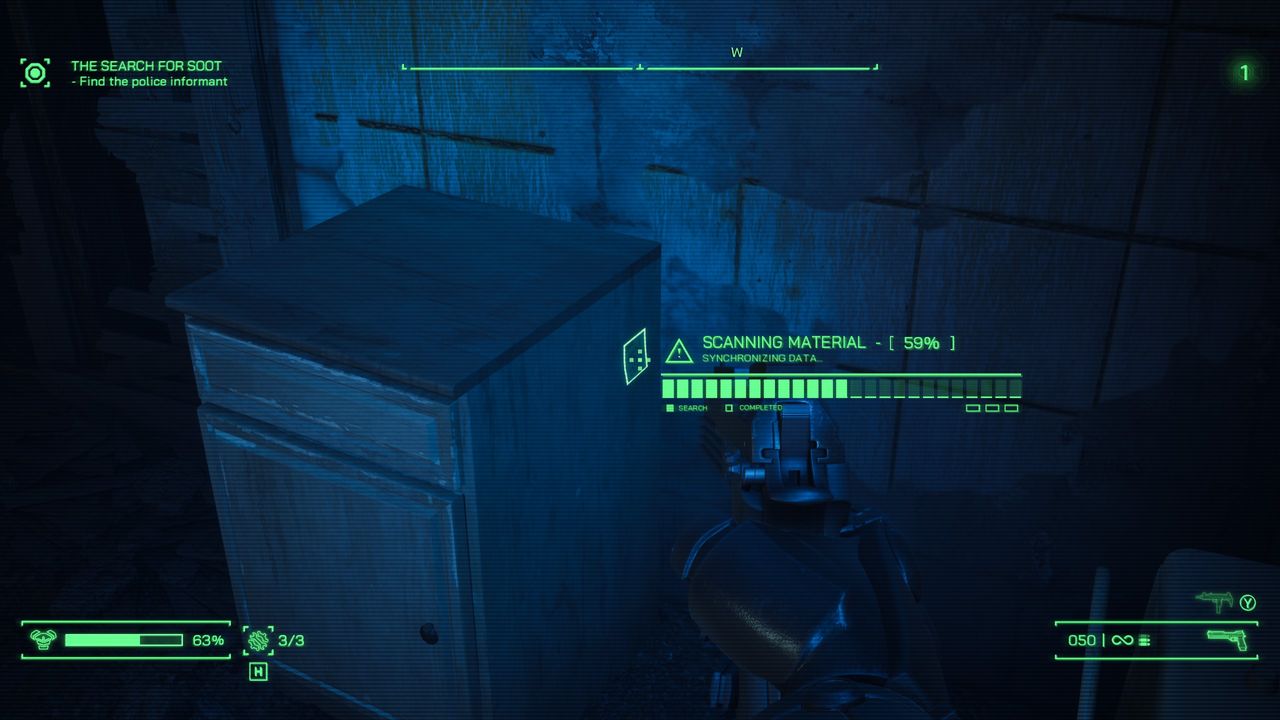 RoboCop: Rogue City Ghost House safe code on a cabinet
